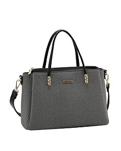 Bolsa Média Classico Chic - Alça de Mão - Chenson 3485632 - Preto