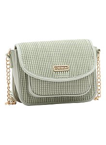 Bolsa Feminina Textura Soft Verde Alça Tiracolo – Chenson
