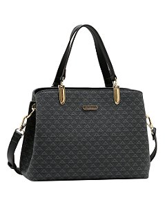 Bolsa Média New Elemento Gráfico - Alça de Mão - Chenson 3485624 - Preto