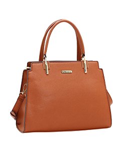 Bolsa Tote Casual Chic - Alça de Mão - Chenson 3485694 - Marrom
