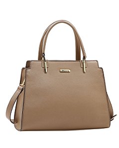 Bolsa Tote Casual Chic - Alça de Mão - Chenson 3485694 - Natural