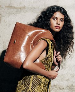 Bolsa Feminina - Boho Chic - Alça de Ombro - Chenson 3485701 - Marrom