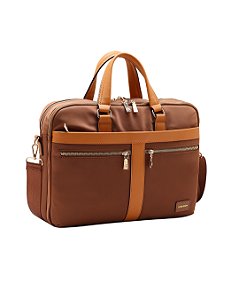 Pasta Feminina Executiva Notebook - Twill Nylon - Chenson 3785349 - Café