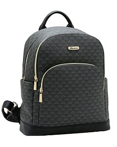 Mochila Feminina New Elemento Gráfico - Chenson 8485618 - Preto