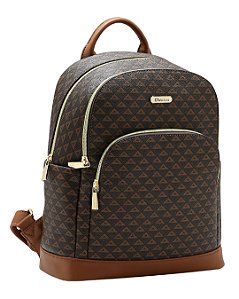 Mochila Feminina New Elemento Gráfico - Chenson 8485618 - Café
