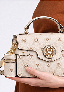 Bolsa Clássica New Monograma - Alça de Mão - Chenson 3485522 - Natural