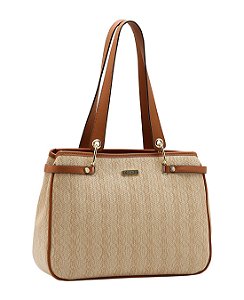 Bolsa Shopper de Ombro - Texturas - Chenson 3485971 Bege