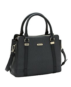 Bolsa Tote Contrastes - Alça de Mão - Chenson 3485924 Preto