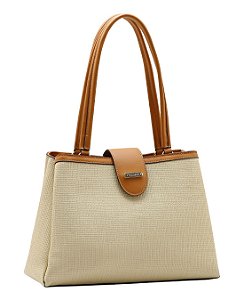 Bolsa Tote Clássica Atemporal  - Alça de Ombro - Chenson 3485948 Nude