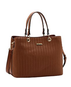 Bolsa Tote Contemporâneo - Alça de Mão - Chenson 3485952 Marrom