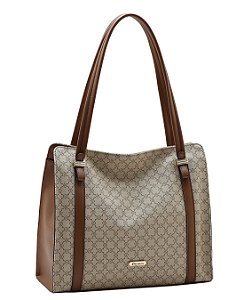 Bolsa Tote Elemento Gráfico - Alça de Ombro - Chenson 3485883 Bege