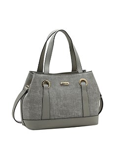 Bolsa Tote Média - Alça de Mão - Chenson 3485976 Cinza