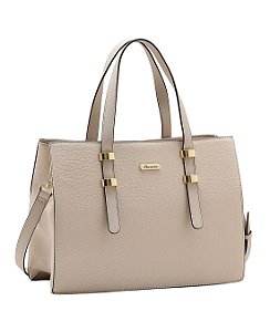 Bolsa Tote Minimalista Soft - Alça de mão - Chenson 3485918 Bege