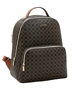 Mochila Feminina Elemento Gráfico - Chenson 8485606 Café