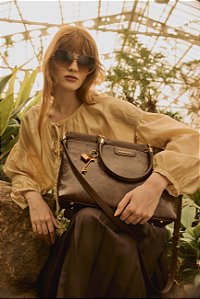 Bolsa Tote - Glamour - Alça de Mão - Chenson 3485855 Café