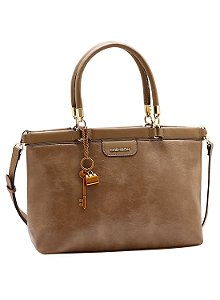 Bolsa Tote - Glamour - Alça de Mão - Chenson 3485855 Natural