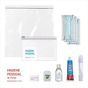 Kit Higiene Pessoal - Para mochila de emergência