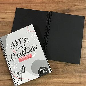 Caderno Sketchbook Let’s Be Creative Jandaia Arts 80 Folhas