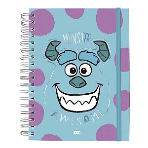 Caderno DAC Smart Universitário Disney Monstros S.A Sulley – com folhas reposicionáveis