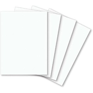 Cartolina Escolar Branca 140g 500x600mm Pacote com 100 Unidades