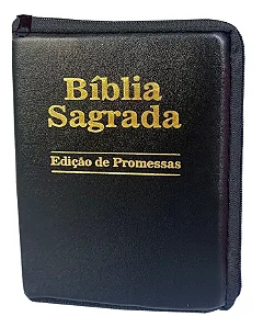 Biblia Sagrada - Pequena Ziper Preta - 9x13
