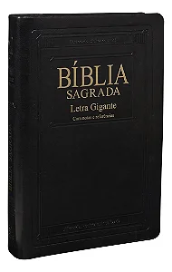 Biblia Letra Gigante Capa Couro Sintetico Preta Nobre(ara) - SBB
