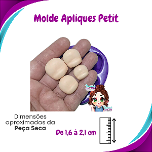 Molde de Silicone Apliques Petit - Cabeças - BCV