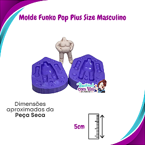 Molde de Silicone Pop Funkson P - Corpo Plus Size Masculino - BCV