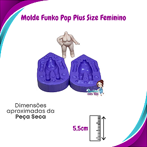 Molde de Silicone Pop Funkson P - Corpo Plus Size Feminino - BCV