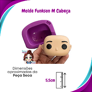 Molde de Silicone Pop Funkson M - Cabeça - BCV