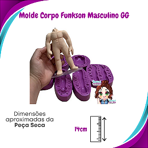 Molde de Silicone Pop Funkson GG - Corpo Masculino - BCV