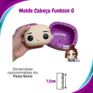 Molde de Silicone Pop Funkson G - Cabeça - BCV