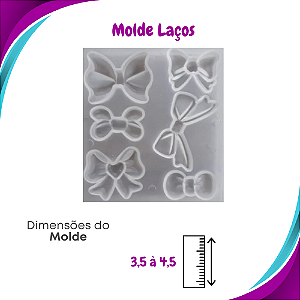 Molde de Silicone Laços