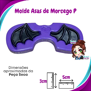 Molde de Silicone Asas de Morcego P - BCV