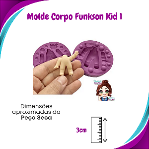 Molde de Silicone Pop Funkson Corpo Kid 1 - BCV