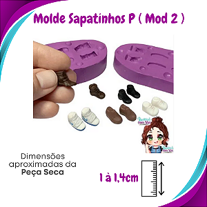 Molde de Silicone Sapatinhos P (Mod. 2) - BCV