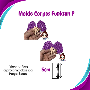 Kit Molde de Silicone Funkson P - Corpo Bipartido Feminino + Masculino