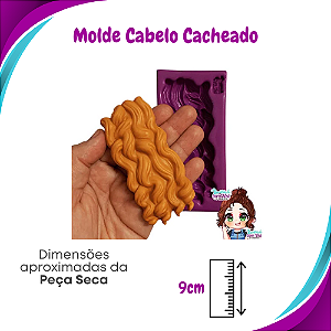 Molde de Silicone Cabelo Aplique Cacheado - BCV