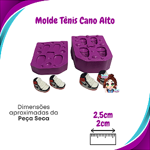 Molde de Silicone Tênis Cano Alto M e G - BCV