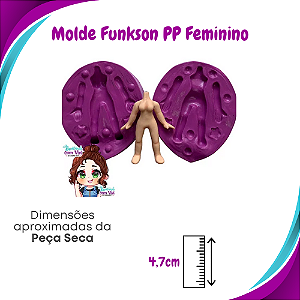 Molde de Silicone Pop Funkson PP - Corpo Feminino - BCV