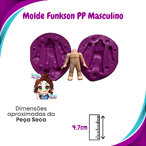 Molde de Silicone Pop Funkson PP - Corpo Masculino - BCV