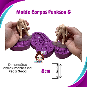 Kit Molde de Silicone Funkson G - Corpo Bipartido Masculino + Feminino