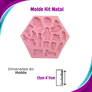 Molde de Silicone Kit Natal - Marcela Arteira