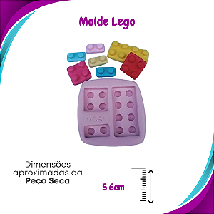 Molde de Silicone Lego - Marcela Arteira