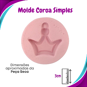 Molde de Silicone Coroa Simples - Marcela Arteira