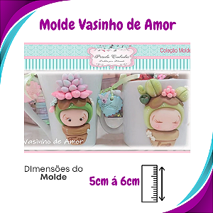 Molde de Silicone Vasinho de Amor - Pri Canhadas