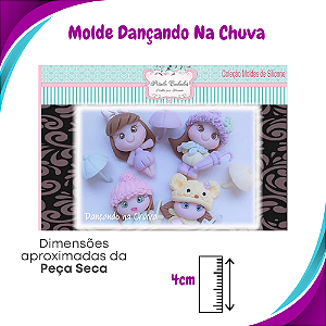 Molde de Silicone Dançando na Chuva - Pri Canhadas