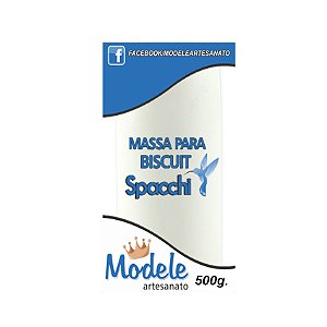 Massa de Biscuit Modele Branco com Clareador - 500g