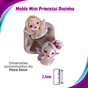 Molde de Silicone Mini Princesa Docinho - Pri Canhadas
