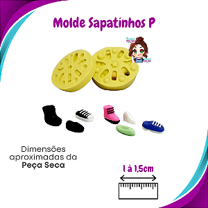 Molde de Silicone Sapatinhos P - BCV